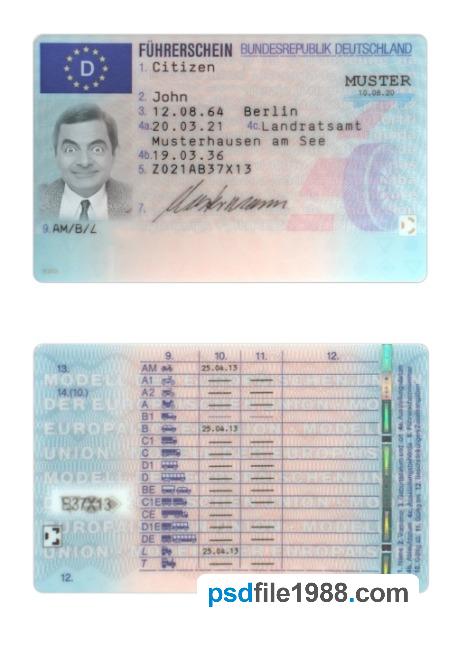 Germany Driving License 2021-Present